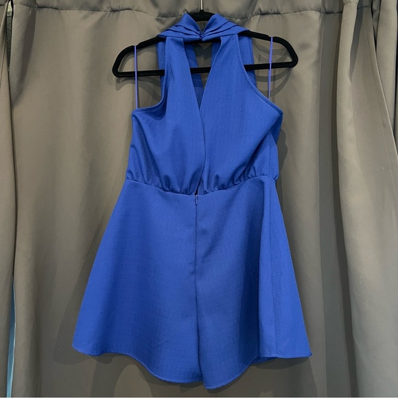 NWT Glam Royal Blue Romper—Size Large - Picture 2 of 8